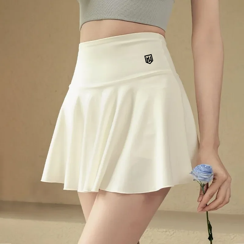 Summer Golf Clothing - 夏用女性ゴルフスポーツショートスカート、露出防止テニススカート、ランニングフィットネスバドミントンプリーツスカート、ゴルフウェア