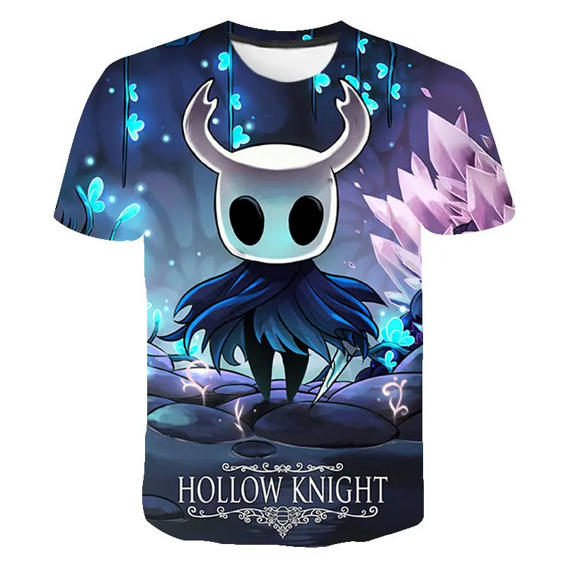 Summer Knights Clothing - 新しい漫画ゲーム Tシャツ中空騎士 3D プリント Tシャツファッションキッズカジュアル少年少女子供 O