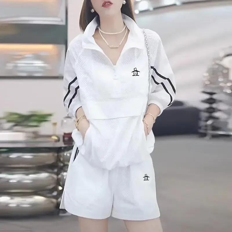 Summer Golf Clothing - レディースゴルフセット夏の新しいゴルフウェアファッションレジャービジネススポーツセットレディースゴルフウェア