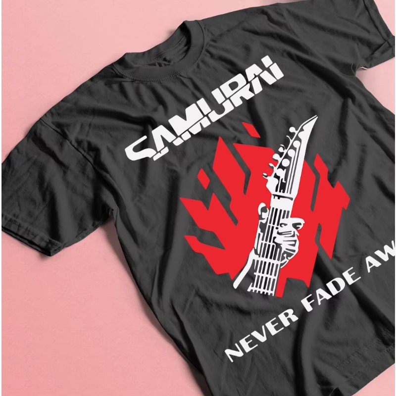 Summer Away Clothing - 決して色あせないTシャツ メンズ 純綿 素晴らしいTシャツ Oネック サイバーサムライ