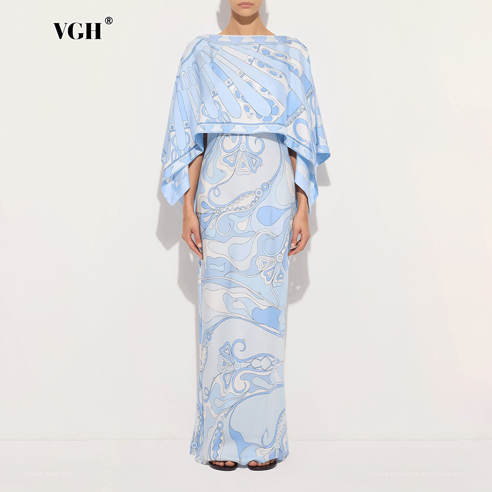 VGH ライトブルーの抽象柄プリントツーピースセット、女性用 - Summer Clothing Women Sale のレビューと価格