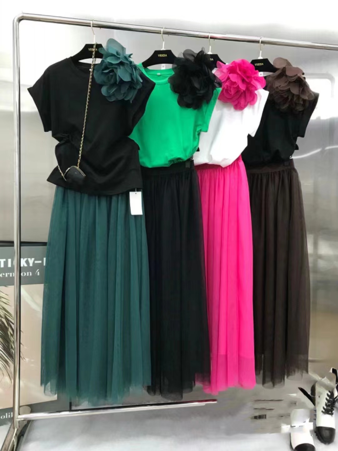 2025年夏 ツーピースドレスセット レディース 花柄ステッ - Summer Clothing Women Sale のレビューと価格