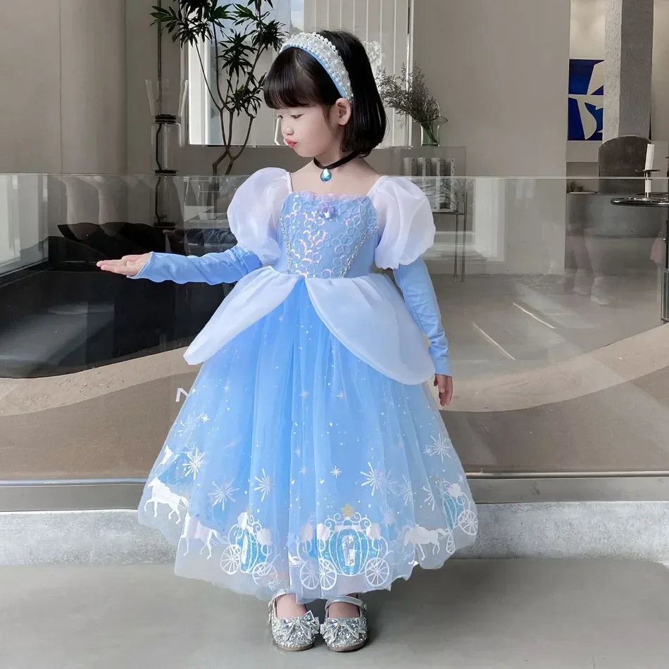 シンデレラプリンセスコスプレドレス女の子子供ボールガウンスパ - Summer Dresses Yours Clothing のレビューと価格
