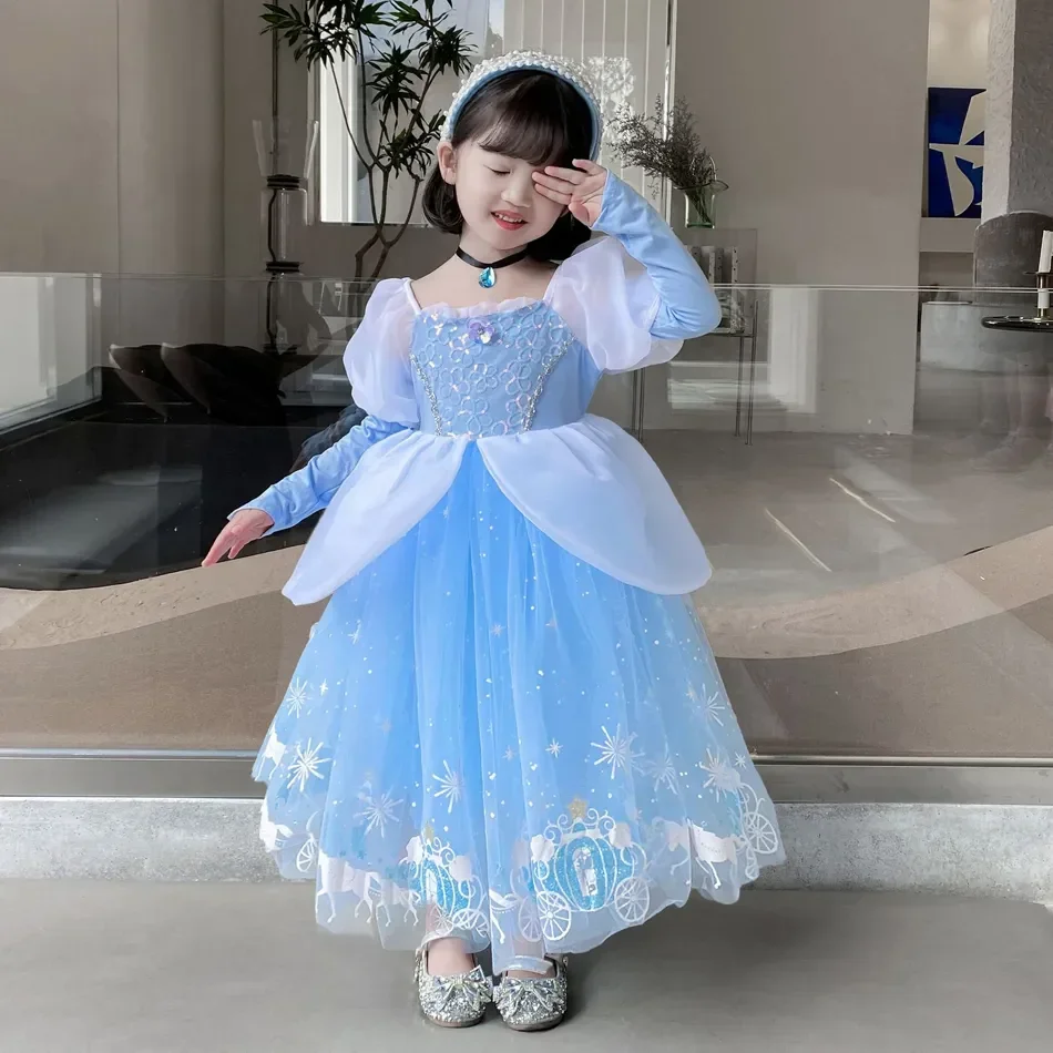 シンデレラプリンセスコスプレドレス女の子子供ボールガウンスパ - Summer Dresses Yours Clothing のレビューと価格