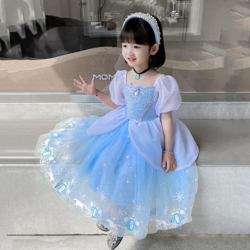 シンデレラプリンセスコスプレドレス女の子子供ボールガウンスパ - Summer Dresses Yours Clothing のレビューと価格