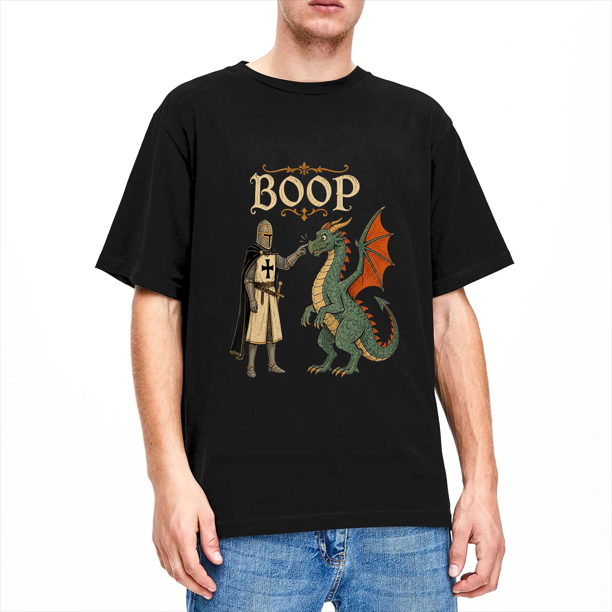 ストリートウェアTシャツ 夏 ブープドラゴン 中世の騎士ドラ - Summer Knights Clothing のレビューと価格