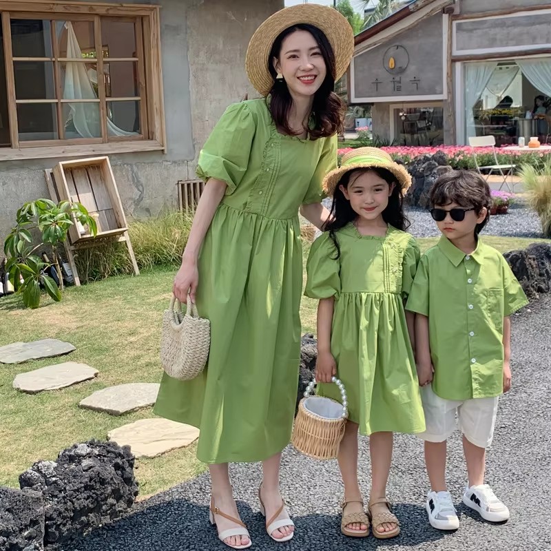 家族お揃い服ママ娘ドレスお父さんと息子セット韓国女性ドレス母 - Summer Dresses Yours Clothing のレビューと価格