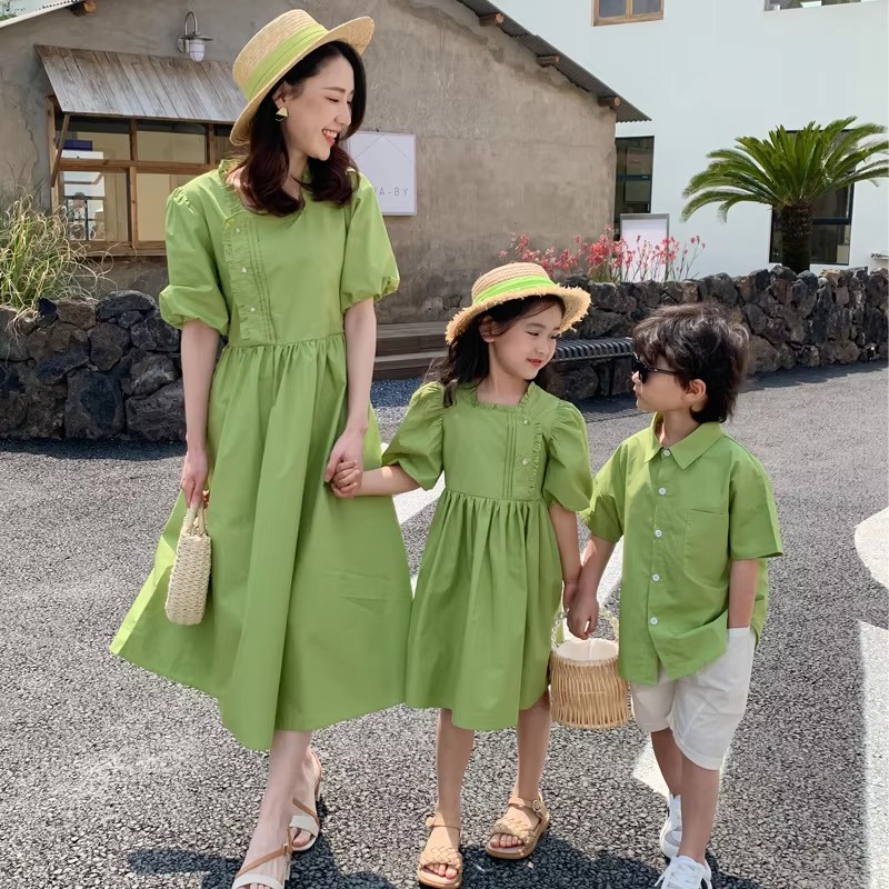 家族お揃い服ママ娘ドレスお父さんと息子セット韓国女性ドレス母 - Summer Dresses Yours Clothing のレビューと価格