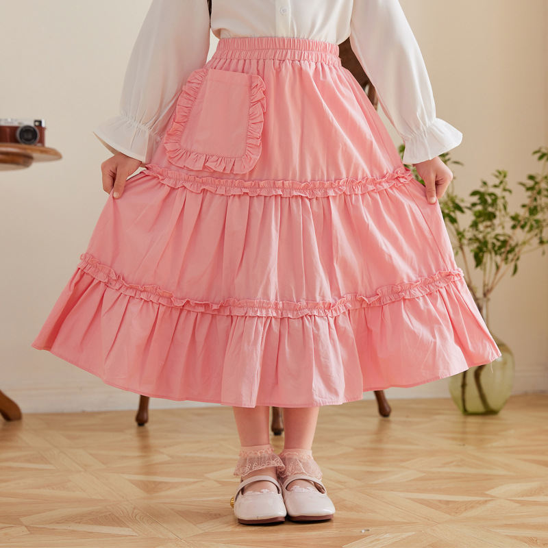 女の子用スカート 春夏 2026 新作 キッズ レース フリ - Summer Clothing For Teen Girls のレビューと価格
