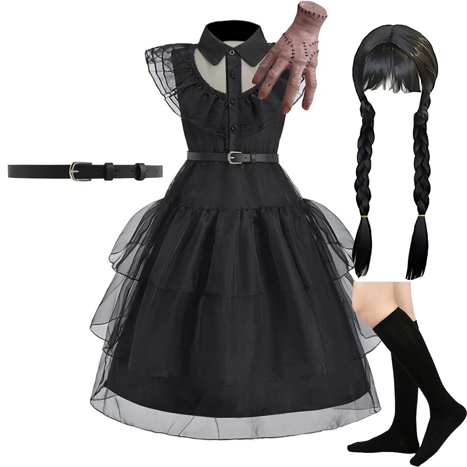 女の子の衣装子供コスプレ黒魔女プリンセスドレス子供ページェン - Summer Dresses Yours Clothing のレビューと価格