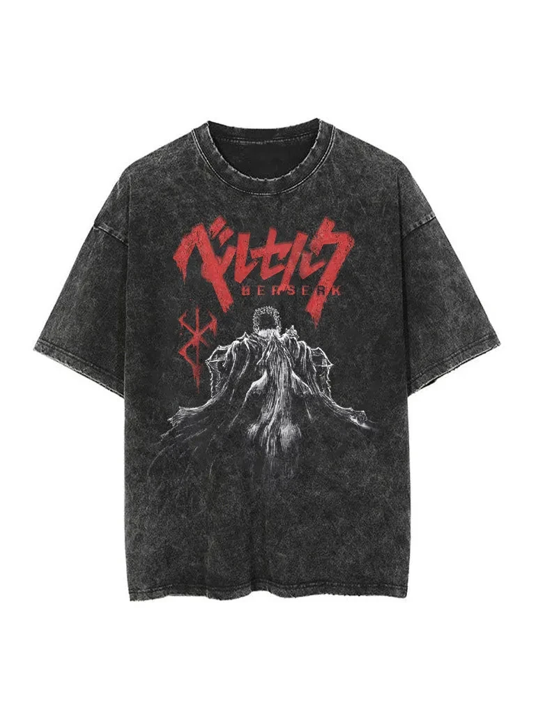 ベルセルク アニメグッズ ガッツ プリント レトロ ウォッシ - Summer Away Clothing のレビューと価格