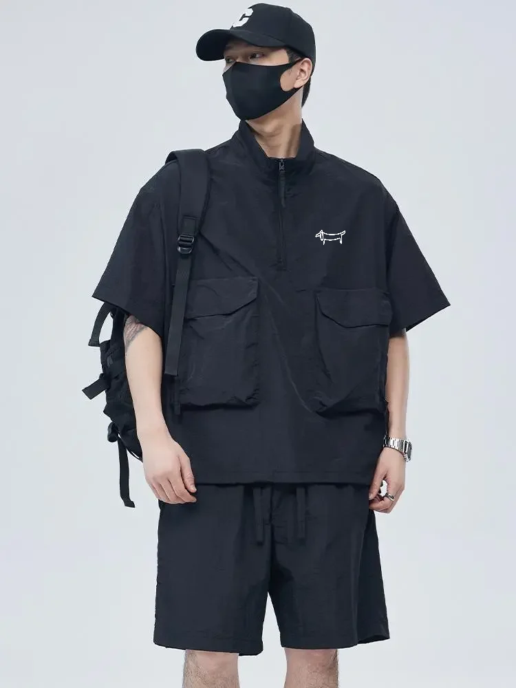 メンズゴルフセット ツーピースゴルフシャツトップとショーツ  - Summer Golf Clothing のレビューと価格