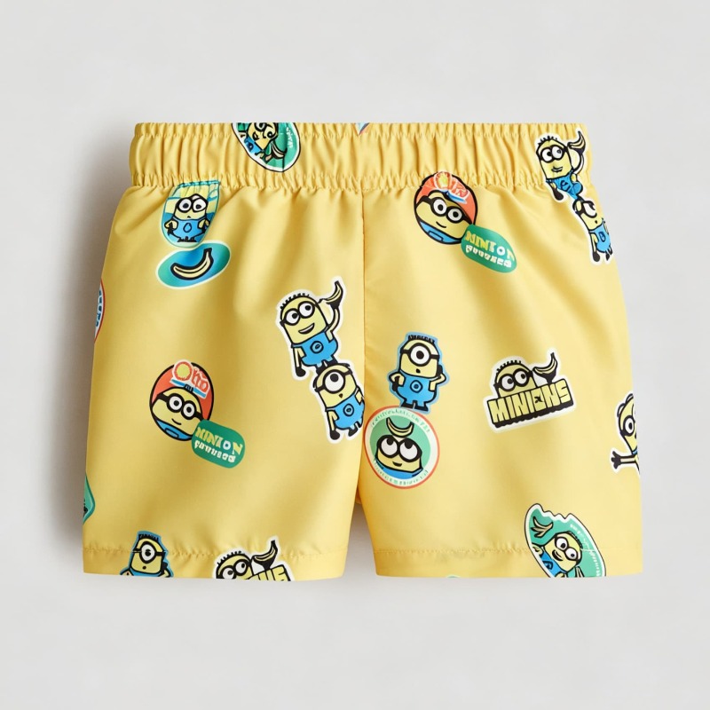 ボーイズミニオンプリントスイムショーツ速乾性弾性ウエストビー - Board Short Surf のレビューと価格