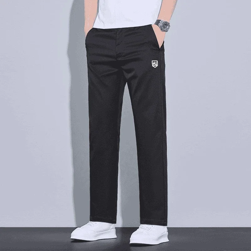 メンズゴルフカジュアルパンツ夏薄手速乾ストレートパンツ弾性ウ - Summer Golf Clothing のレビューと価格