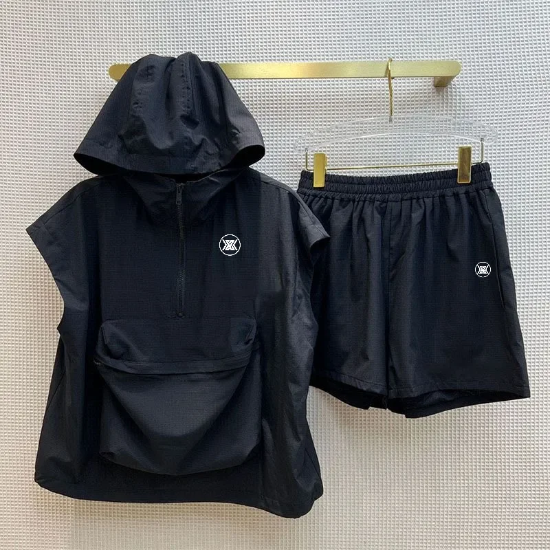 夏用ノースリーブトップとパッド入りウエストショーツの2ピース - Summer Golf Clothing のレビューと価格