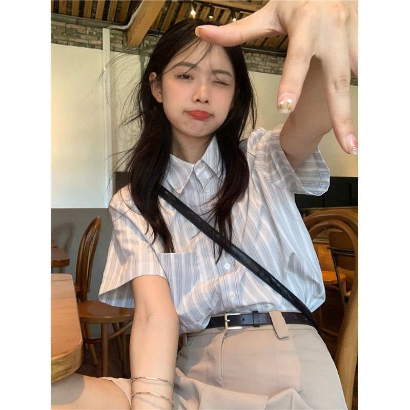 シャツ女性竹リネンブレンドマンダリンカラークロップドフィット - Crop Blouse Linen のレビューと価格