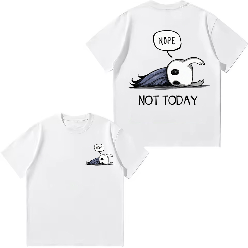 面白いホロウナイト「今日はいいよ」プリントTシャツ子供服男の - Summer Knights Clothing のレビューと価格