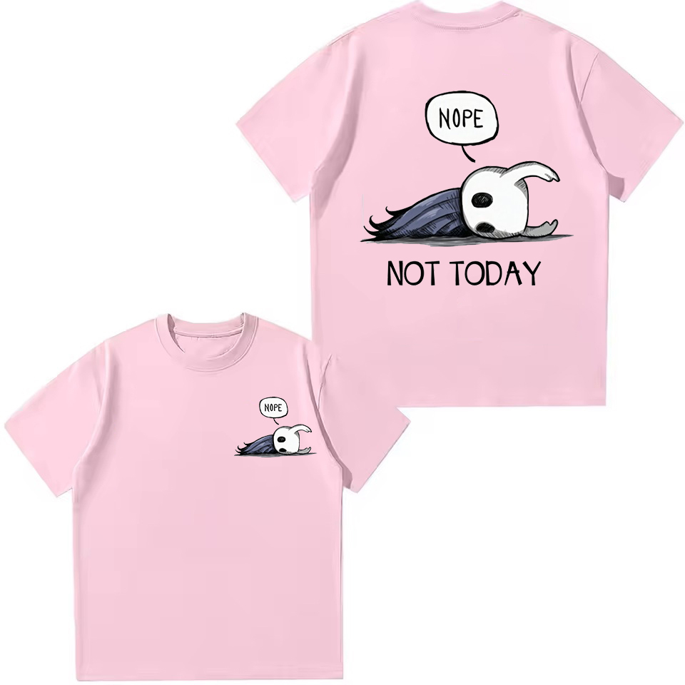 面白いホロウナイト「今日はいいよ」プリントTシャツ子供服男の - Summer Knights Clothing のレビューと価格