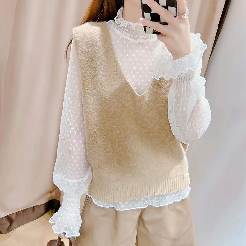2026 秋の女性薄い黒レースシャツセクシーなタートルネック - Summer Evenings Clothing のレビューと価格