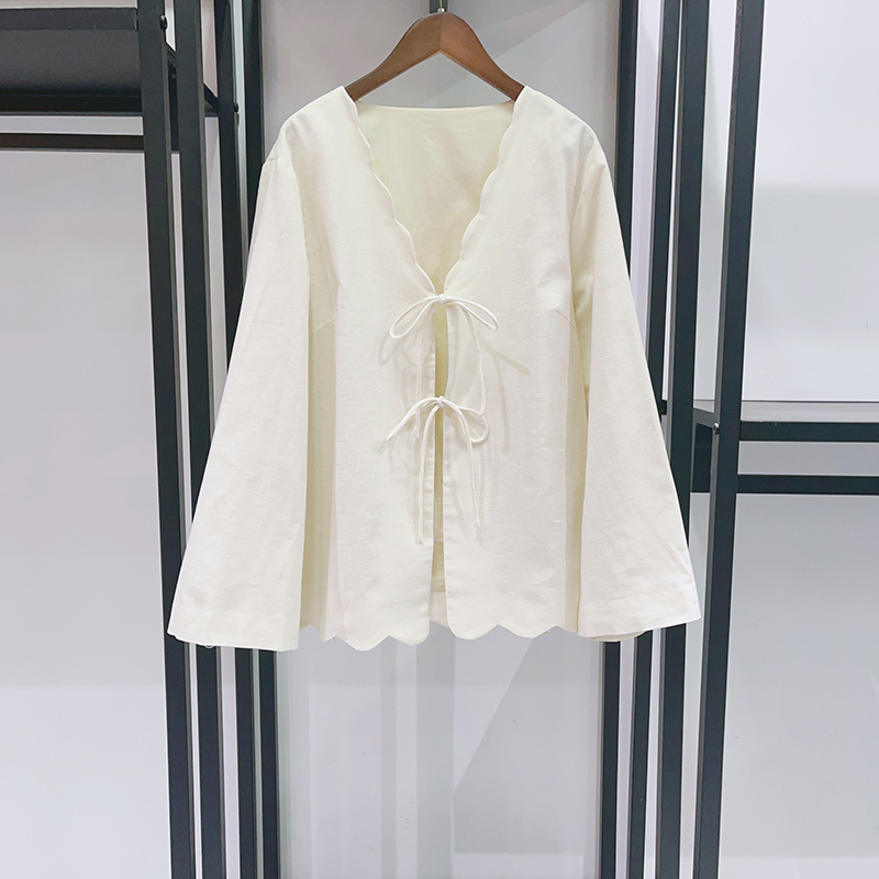 2026年新作ヴィンテージ風ボヘミアン刺繍ブラウス（女性用） - Crop Blouse Linen のレビューと価格
