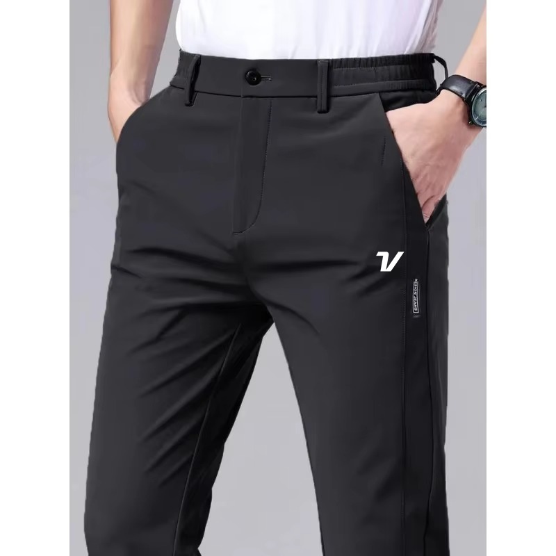 春のメンズゴルフウェアビジネスレジャー弾性ゴルフパンツファッ - Summer Golf Clothing のレビューと価格